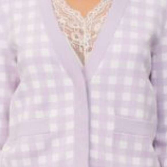 Maje Checkered Cardigan - Picture 7 of 7